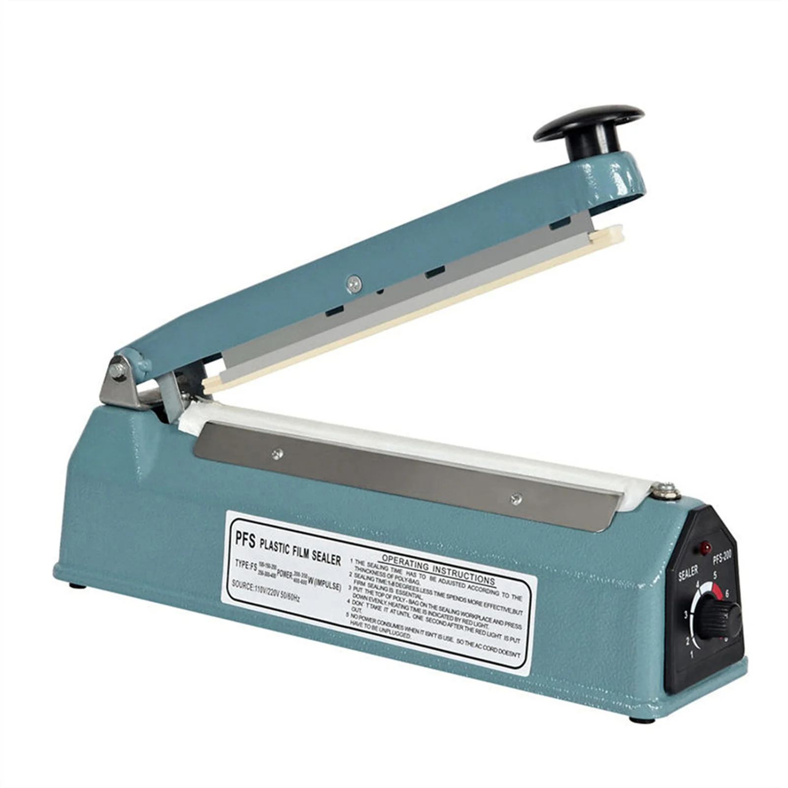 200mm impulse sealer metalic