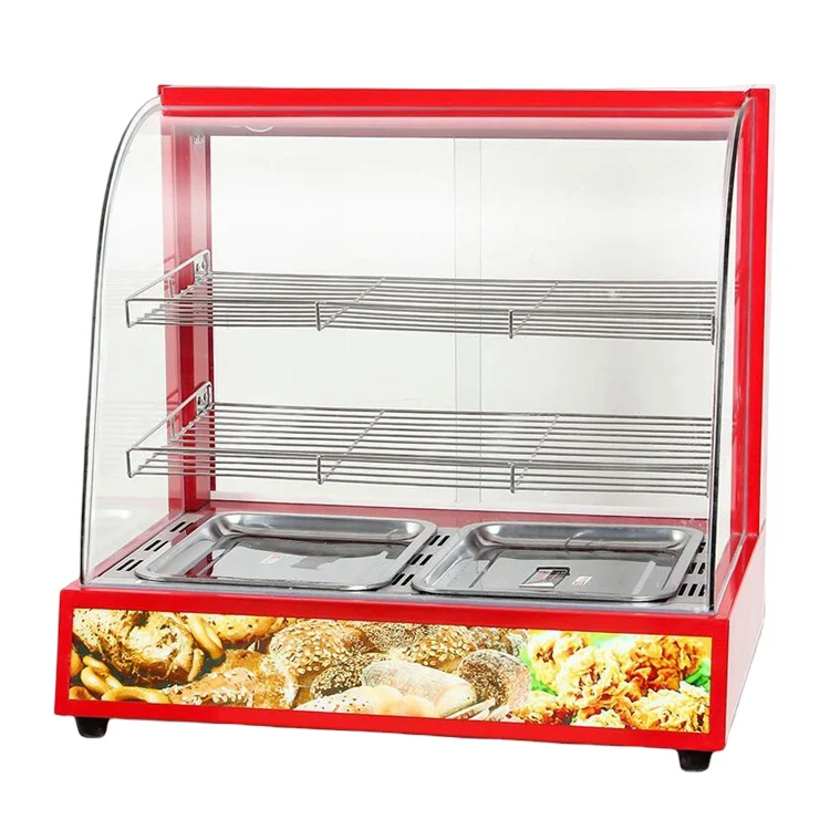 3-Tier Food Warmer – Commercial Chip Warmer – Vifaa Kenya 3-tier food warmer commercial electric chip warmer with stainless steel and glass display for restaurants and cafes Kenya